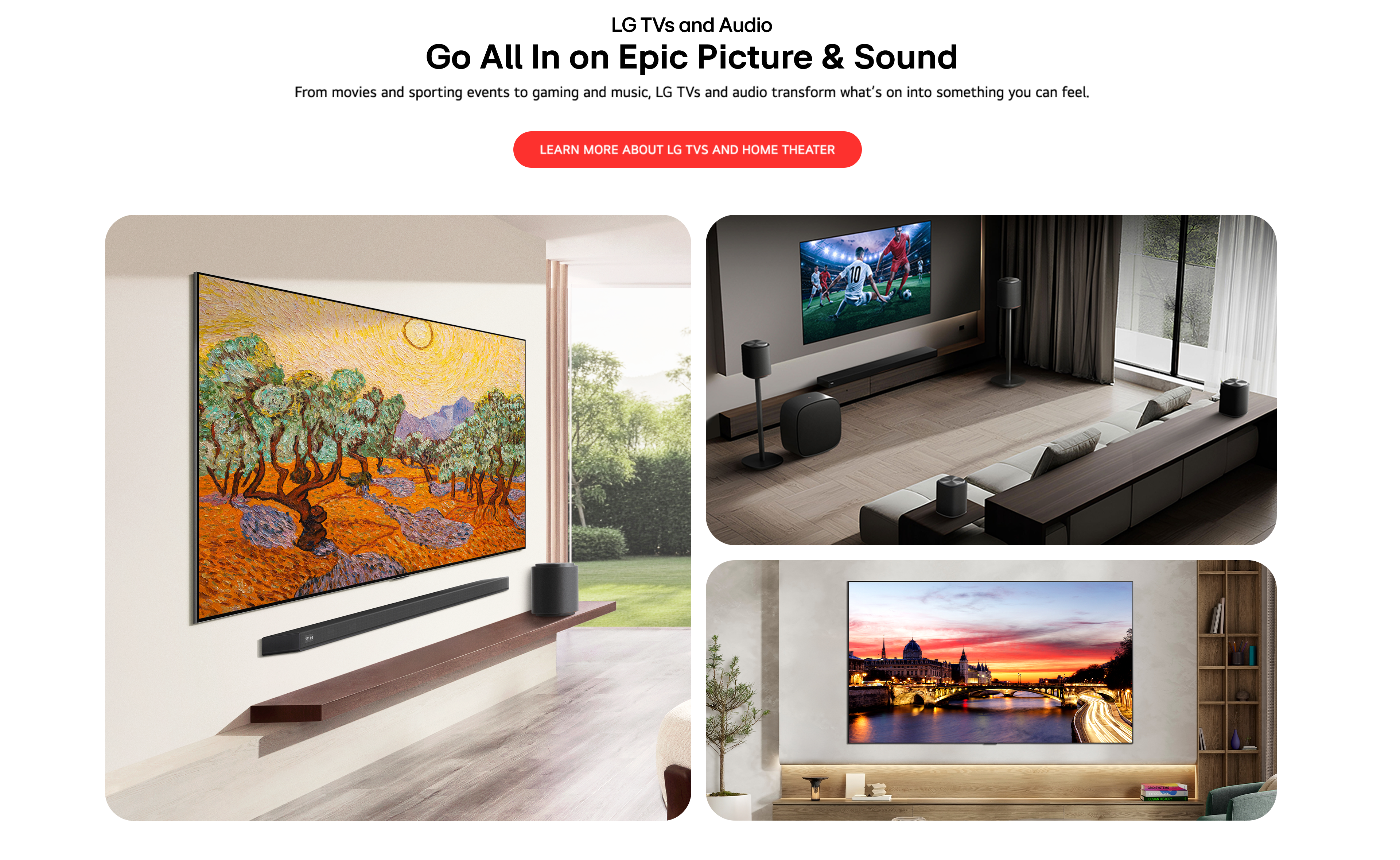 Shop LG TVs and Audio
