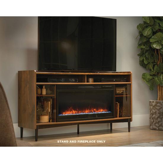 SAUDER Haverty Park 60" TV Stand with Electric fireplace insert 422281