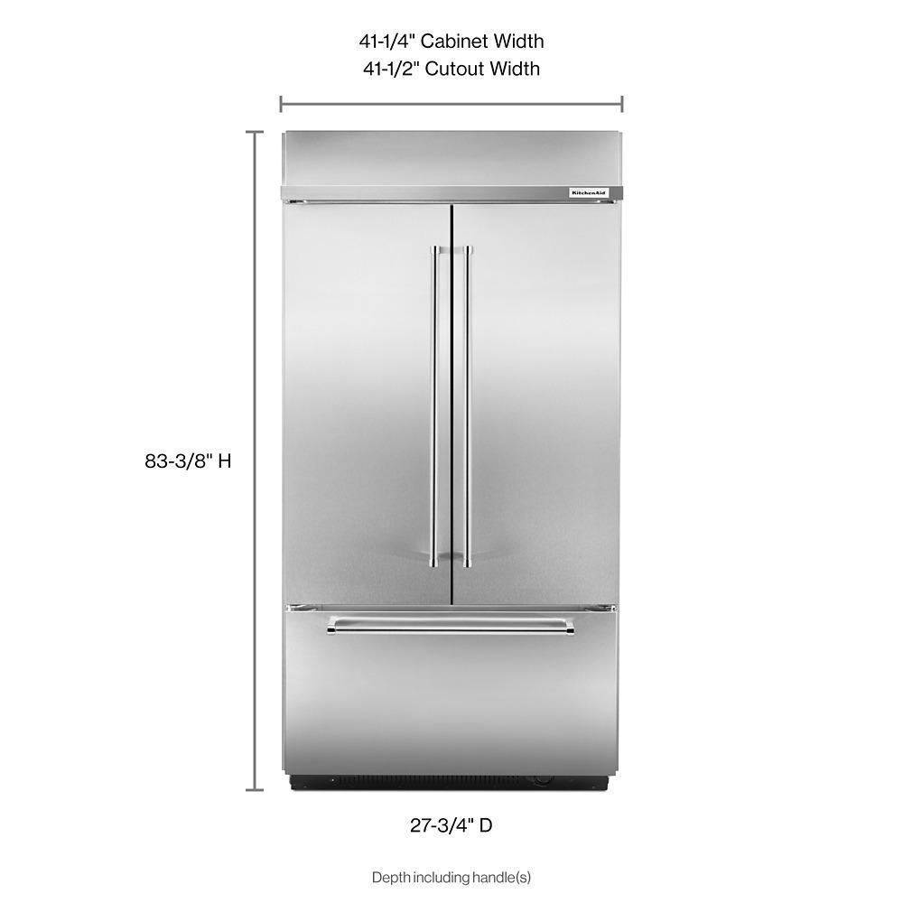 KITCHENAID 42" BuiltIn Refrigerator KBFN502ESS ABC Warehouse