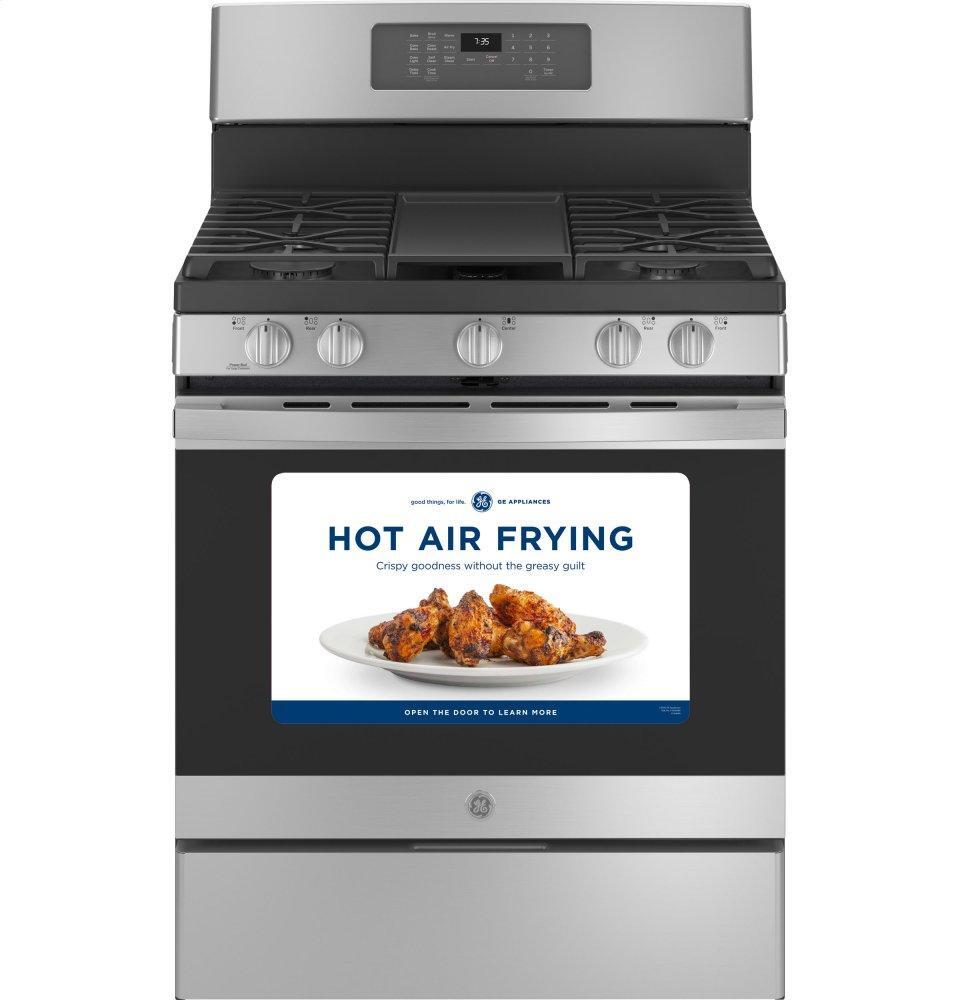 GENERAL ELECTRIC 30" Gas Convection Range with Hot Air fry function