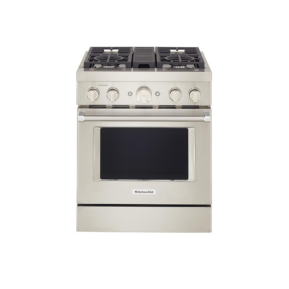 KITCHENAID 30" Dual Fuel PRO Range KFDC500JSS ABC Warehouse