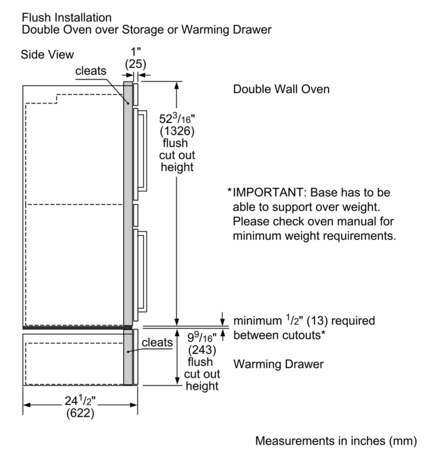 BOSCH 30" Warming Drawer with 450w heat element HWD5051UC ABC Warehouse