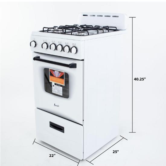 AVANTI 20" Gas Range GR2013CSS ABC Warehouse