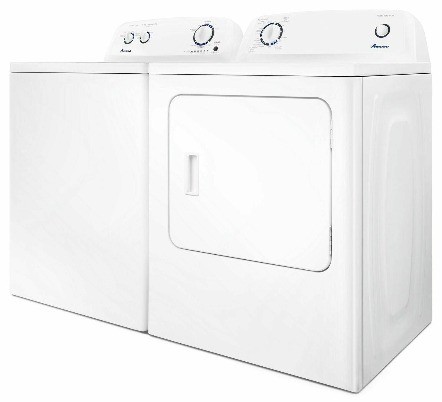 AMANA Electric Dryer with Wrinkle prevent option NED4655EW ABC Warehouse