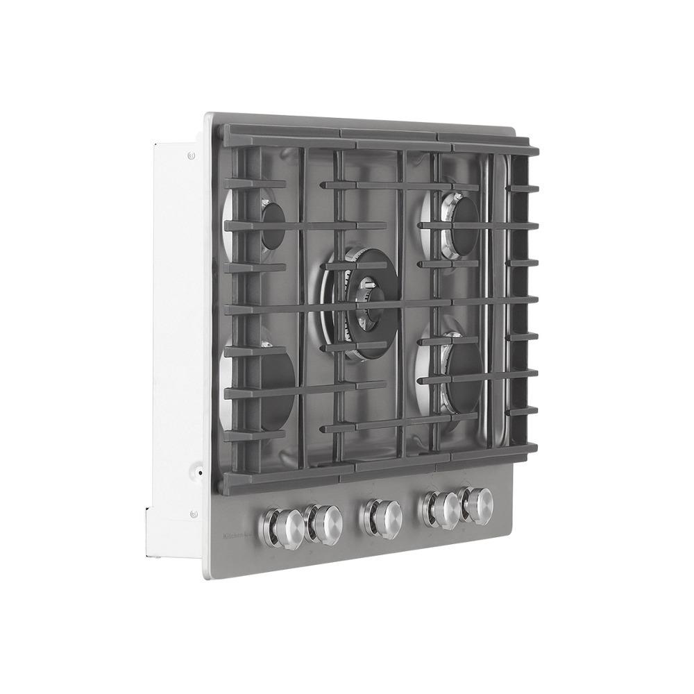 KITCHENAID 30" 5 Burner Gas Cooktop with Cookshield finish KCGS550ESS
