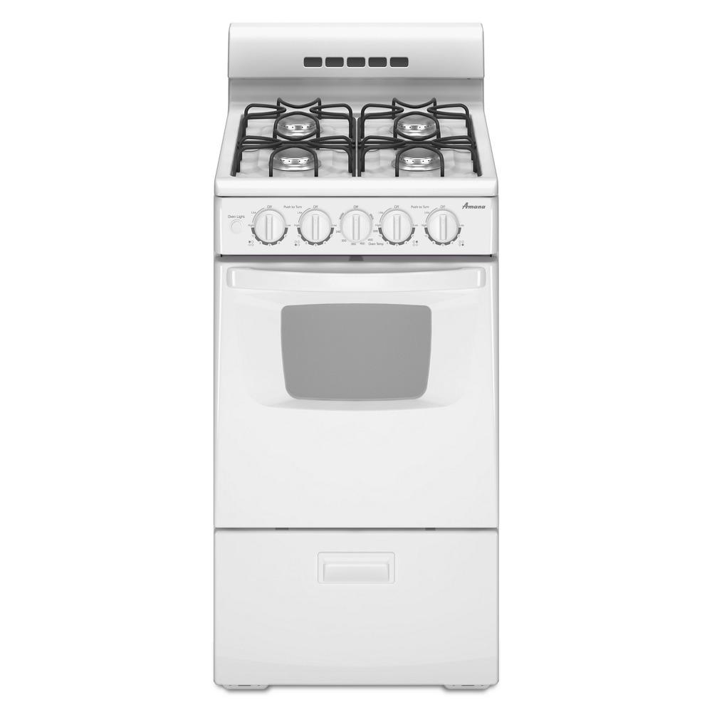 AMANA 20" Gas Range AGG222VDW ABC Warehouse