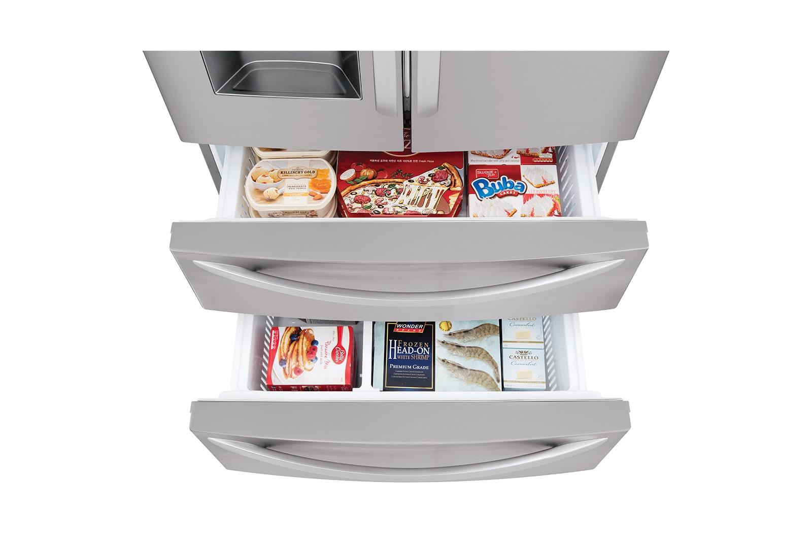 LG 4 DR French DR Refrigerator with Smart thinq tech w/wifi LMXS28626S