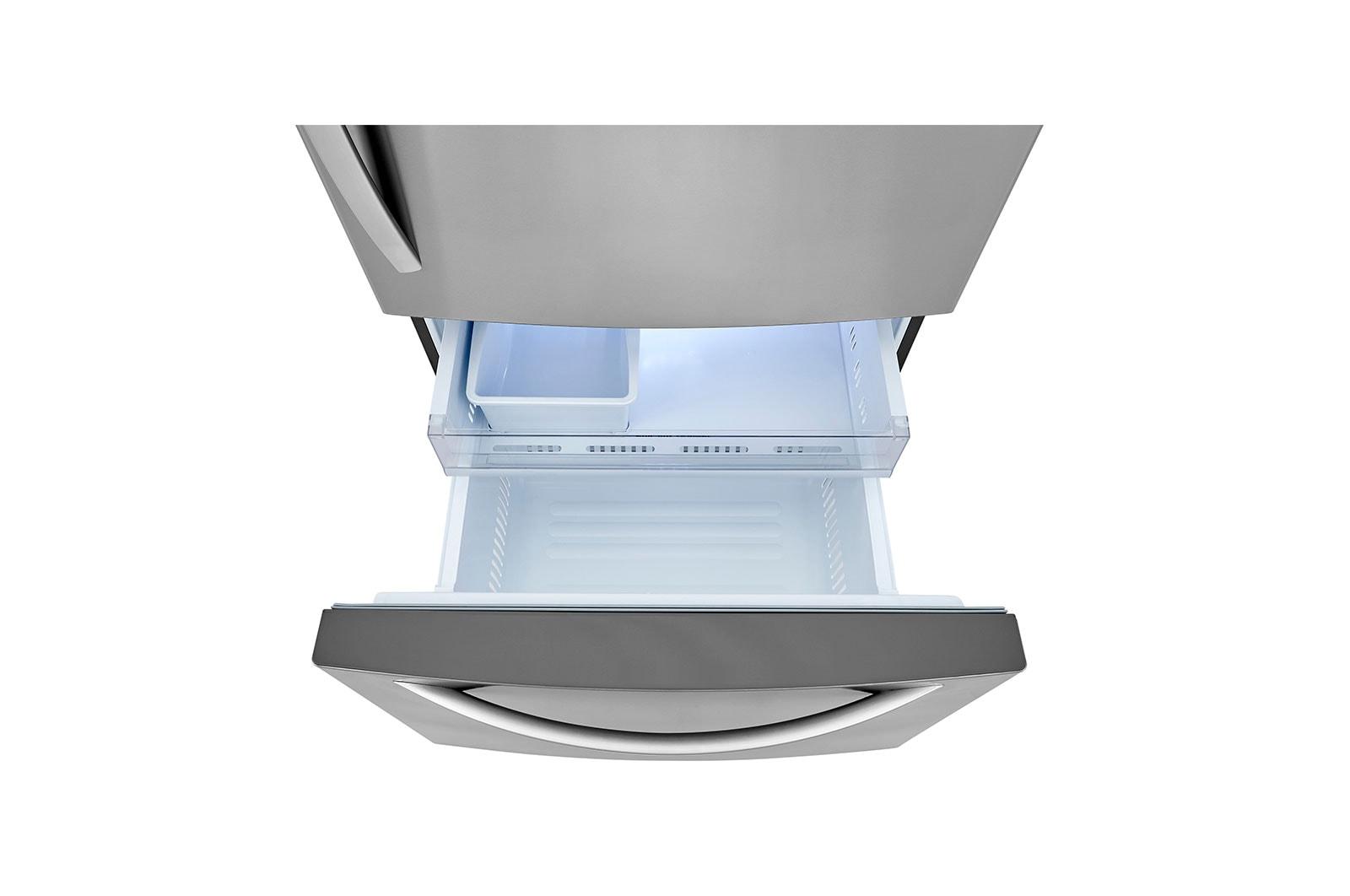 LG Bottom Freezer Refrigerator with Recessed LED lighting LRDCS2603S