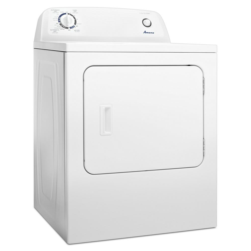 AMANA Electric Dryer with Wrinkle prevent option NED4655EW ABC Warehouse