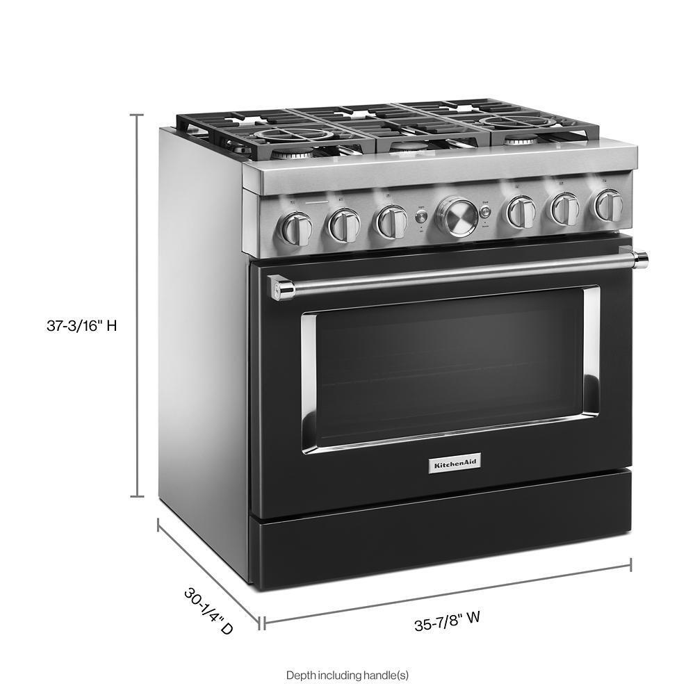 KITCHENAID 36" Dual Fuel Range KFDC506JBK ABC Warehouse