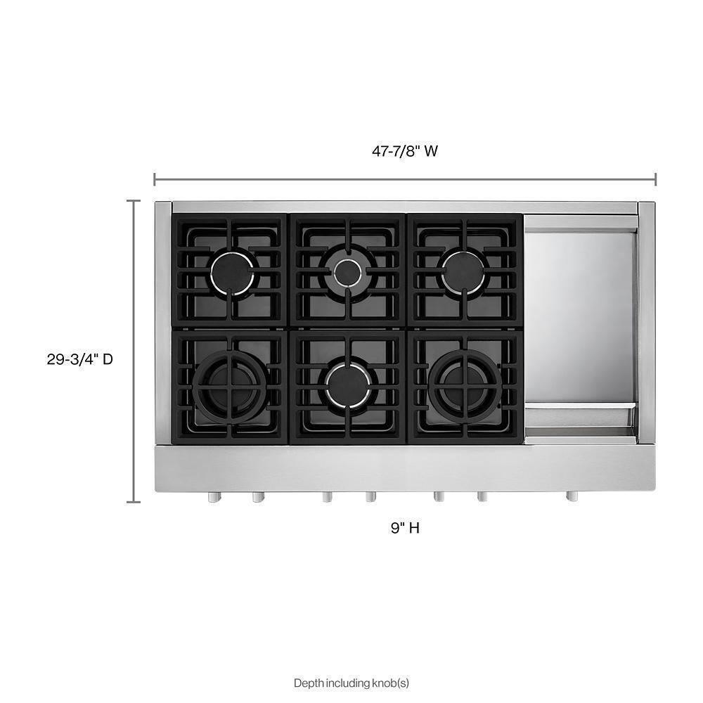 KITCHENAID 48" Gas Rangetop KCGC558JSS ABC Warehouse