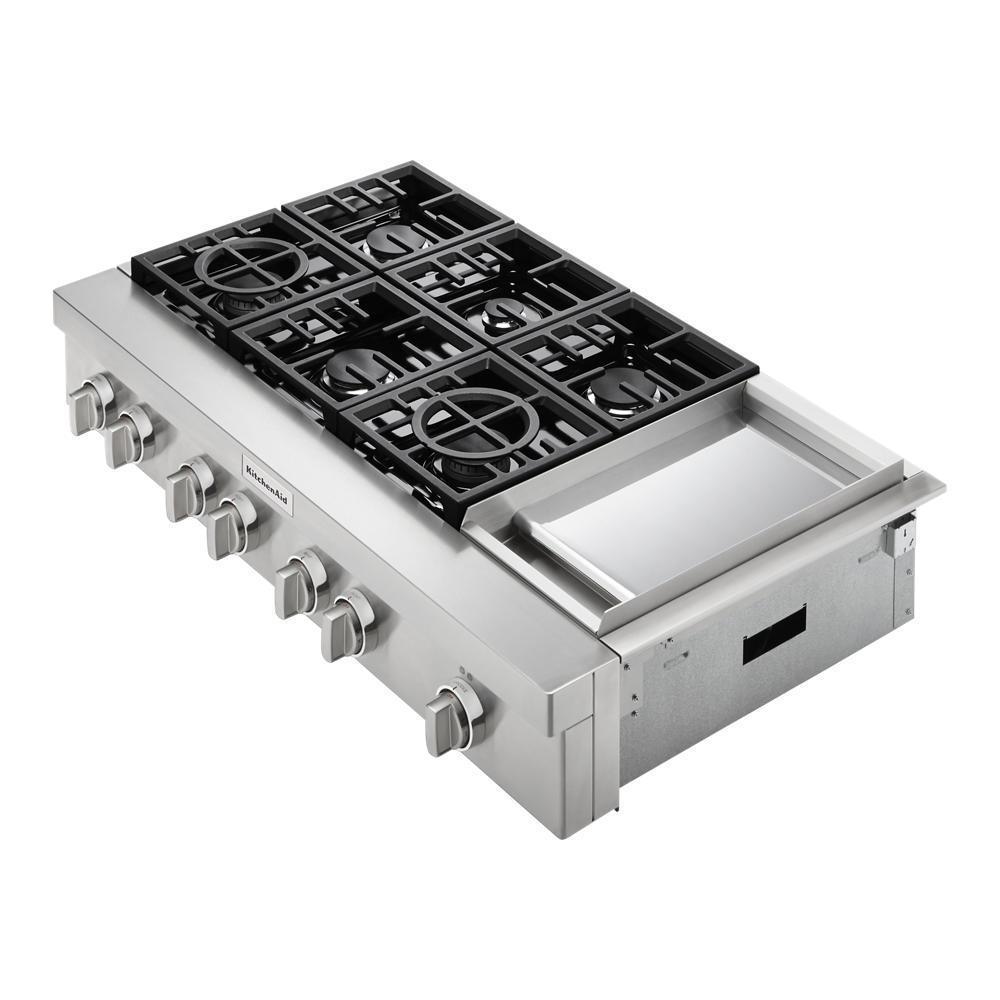 KITCHENAID 48" Gas Rangetop KCGC558JSS ABC Warehouse