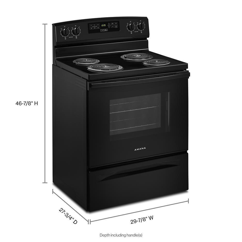 AMANA Electric Range with 4.8 cu ft oven capacity ACR4303MFB ABC
