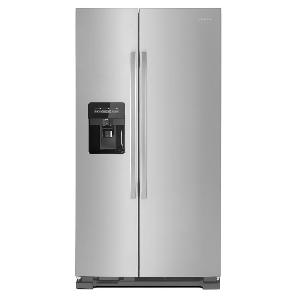 AMANA 24.6 Cu Ft Side By Side Ref with Ice and water dispenser