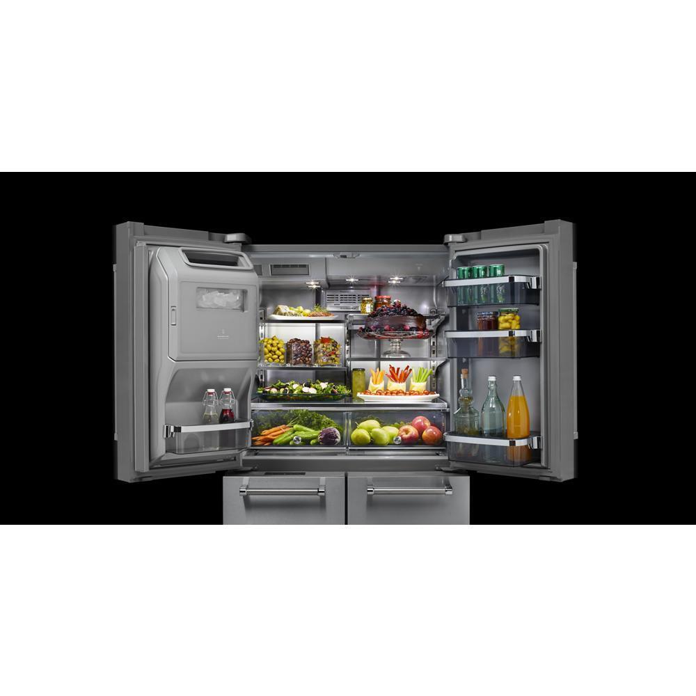 KITCHENAID 25.8 Cu Ft 5 Door Refrigerator with Platinum interior KRMF706ESS ABC Warehouse