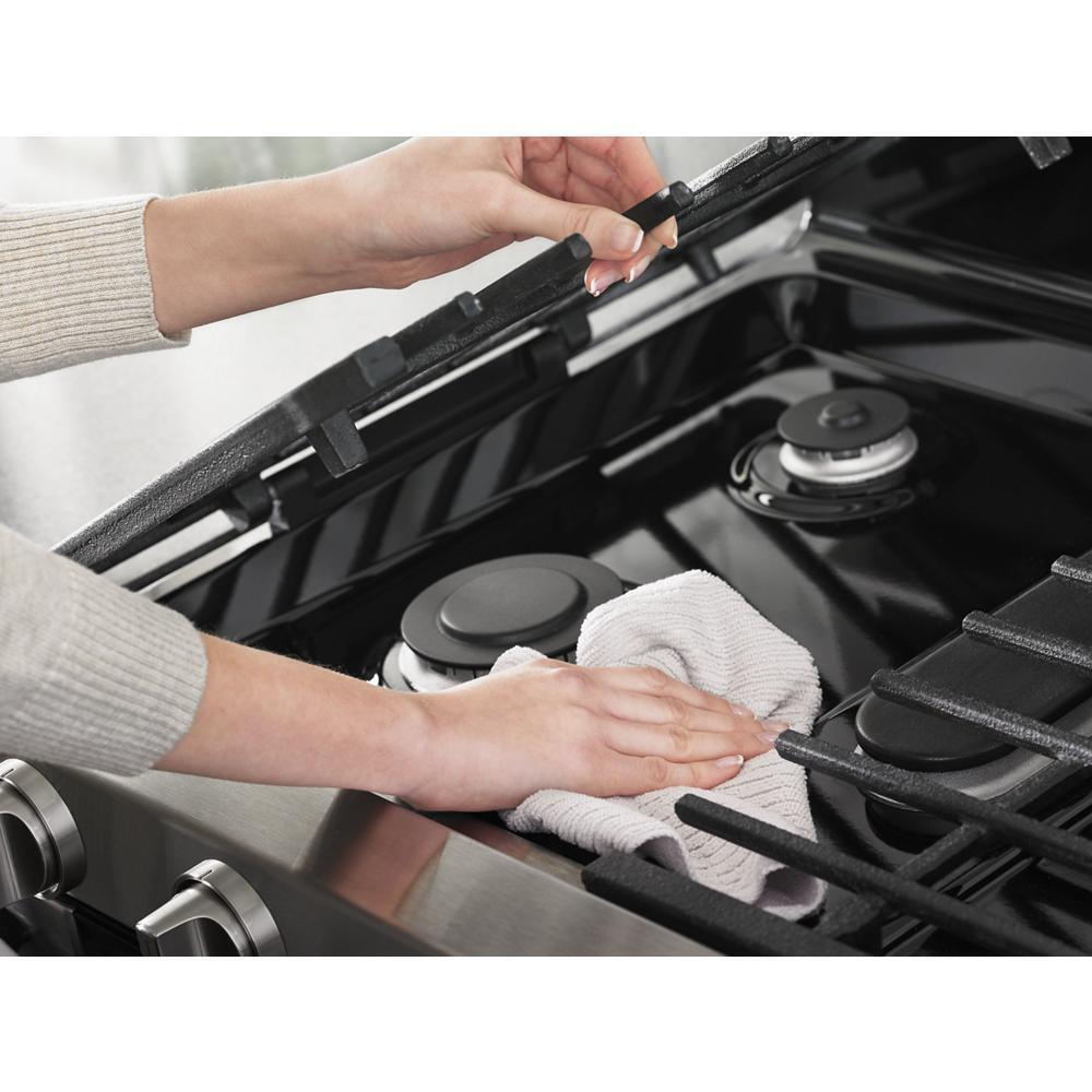 WHIRLPOOL Gas Double Oven Range with Frozen bake technology WGG745S0FS