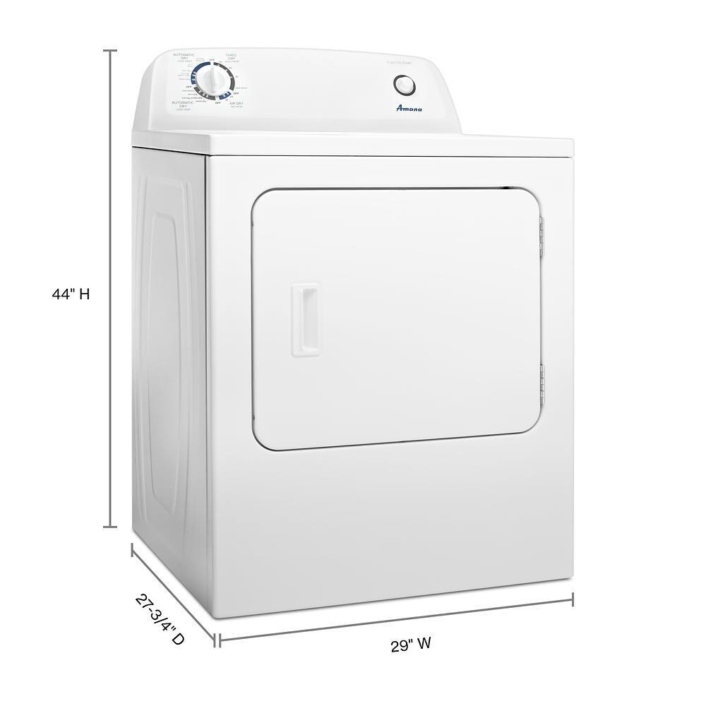 AMANA Electric Dryer with Wrinkle prevent option NED4655EW ABC Warehouse