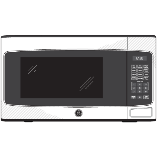 GENERAL ELECTRIC Microwave Oven with Electronic LED controls