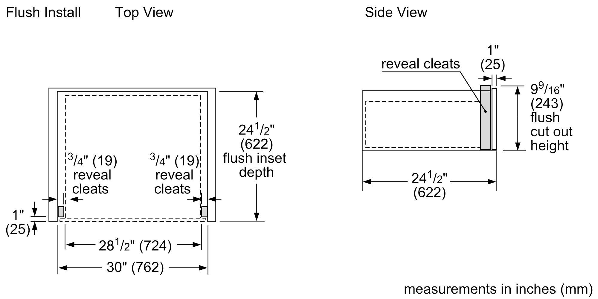 BOSCH 30" Warming Drawer with 450w heat element HWD5051UC ABC Warehouse