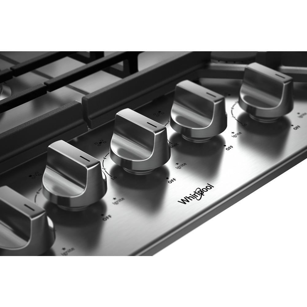 WHIRLPOOL 30" Gas Cooktop with Accusimmer burner WCG77US0HS ABC Warehouse