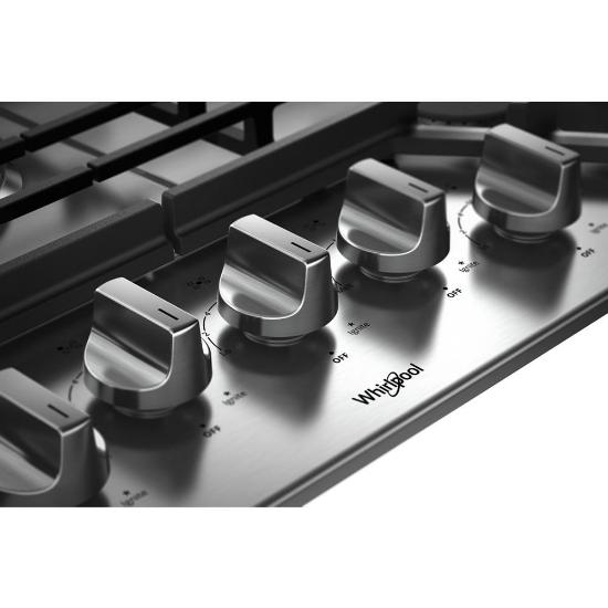 WHIRLPOOL 30" Gas Cooktop with Accusimmer burner WCG77US0HS ABC Warehouse