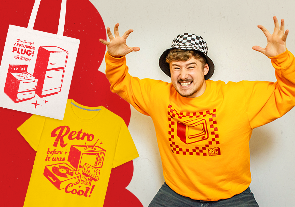 It's Here! ABC Warehouse MERCH!