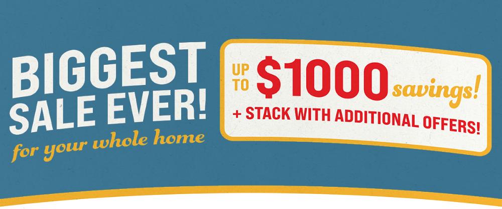 Monumental Memorial Day Sale at ABC Warehouse! Our Biggest Sale EVER!