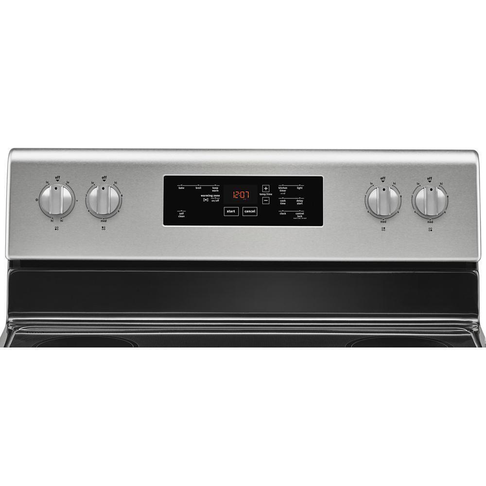 MAYTAG Glass Top Electric Range with Precision cooking system MER6600FZ