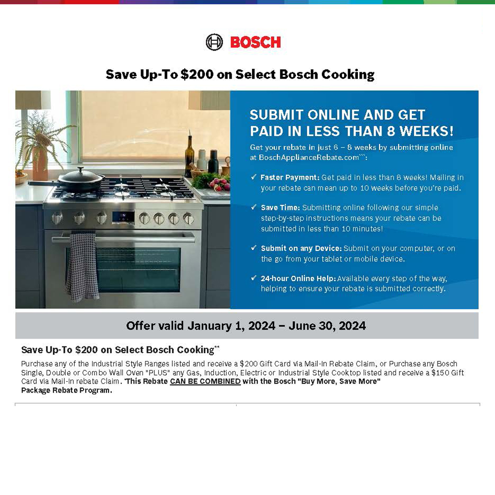 BOSCH Wall Oven HBL8753UC ABC Warehouse
