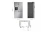 Mensola Originale LG Per Frigorifero LRFXC2606S – Lato Sinistro, Colore Bianco