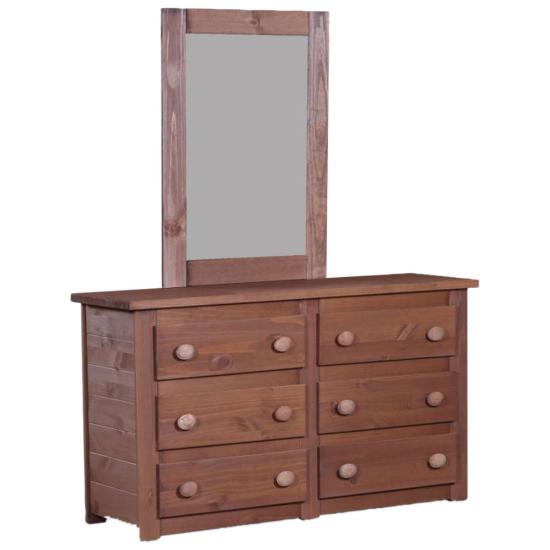 Picture of PINE CRAFTER FURNITURE MAH-4956-SIX-DRAWER-DRESSER