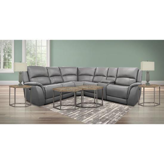 Picture of MAN WAH LAUREN-LEATHER-POWER-SECTIONAL
