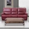 Picture of MAN WAH U70306-L3-2ZGE-LTHR-SOFA-CHRED
