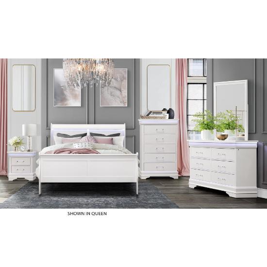 Picture of GLOBAL CHARLIE-WHITE-K-6PC-BEDROOMPKG