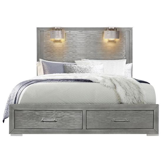Picture of GLOBAL TIFFANY-QUEEN-STORAGE-BED-PKG