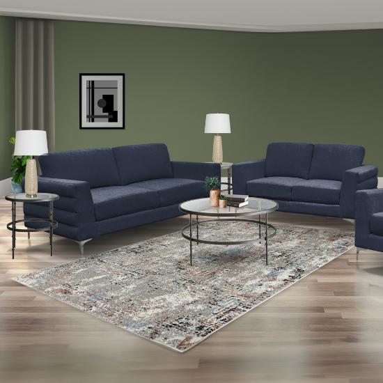 Picture of LIFESTYLE ENTERPRISE STELLA-7PC-LIVING-ROOM(NAVY)