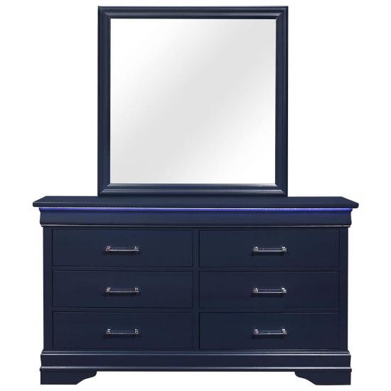 Picture of GLOBAL CHARLIE-BLUE-BEDROOM-MIRROR