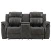 Picture of GLOBAL U8517-RECL-LOVESEAT-GREY