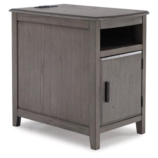 Picture of ASHLEY T310-417-CHAIRSIDE-TABLE-GRAY