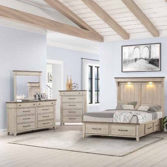 Picture of LIFESTYLE ENTERPRISE VICTORIA-6PC-QUEEN-BEDROOM-PKG