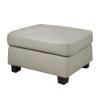 Picture of LEATHER LIVING 2005-00-OTTOMAN-CLD-GREY-LEAHR