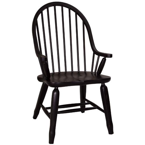 Picture of LIBERTY FURNITURE 17-C4051-BOWBACK-ARM-CHAIR-BLK