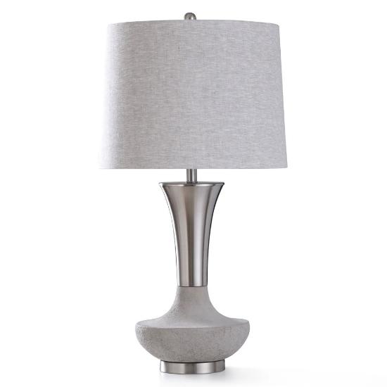 Picture of STYLECRAFT HOME L318770-DANTE-SILVR-LAMP