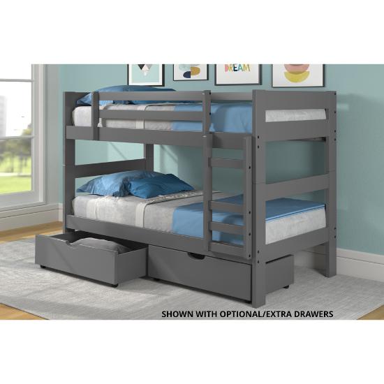 Picture of WOODCREST MANUFACTURING TWIN/TWIN-BUNKBED-GREY-FINISH