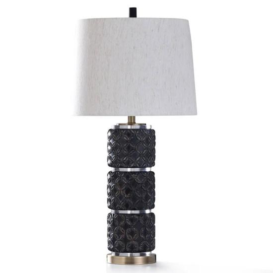 Picture of STYLECRAFT HOME L318709-MALTA-BLACK-LAMP