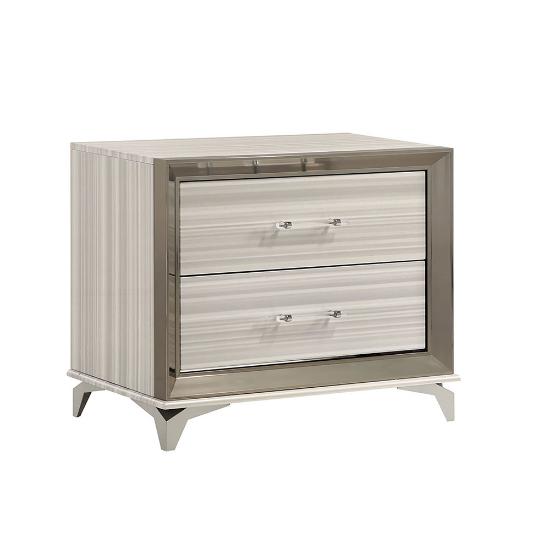 Picture of GLOBAL ZAMBRANO-WHT-NS-NIGHTSTAND