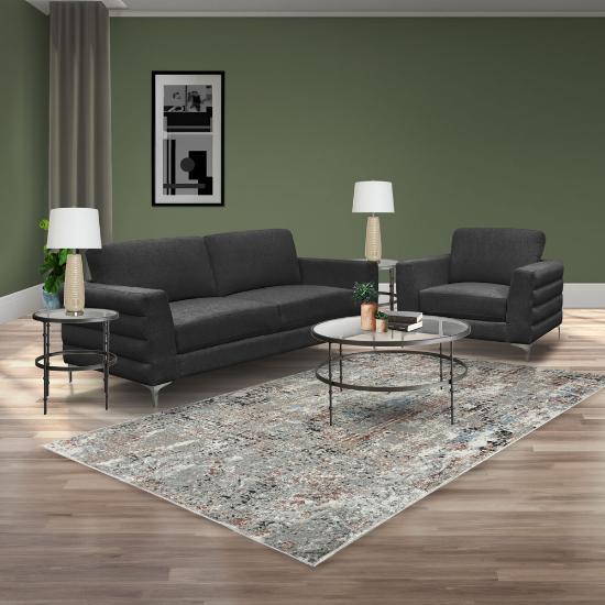 Picture of LIFESTYLE ENTERPRISE STELLA-7PC-LIVING-ROOM(DRKGRY)