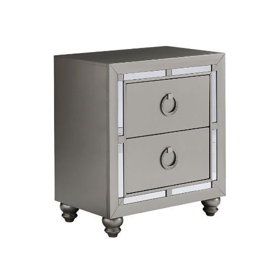 Picture of GLOBAL RILEY-SILVER-NIGHTSTAND