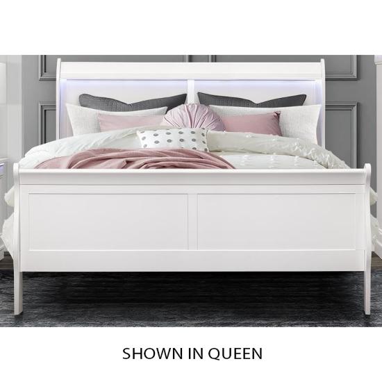 Picture of GLOBAL CHARLIE-WHITE-KING-3PC-BED-PKG