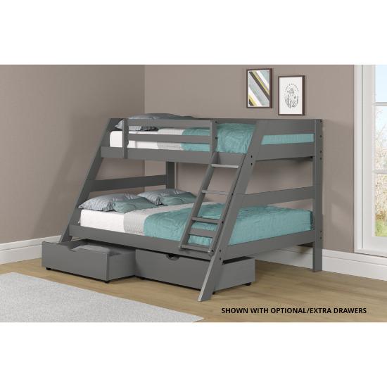 Picture of WOODCREST MANUFACTURING TWIN/FULL-BUNKBED-GREY-FINISH